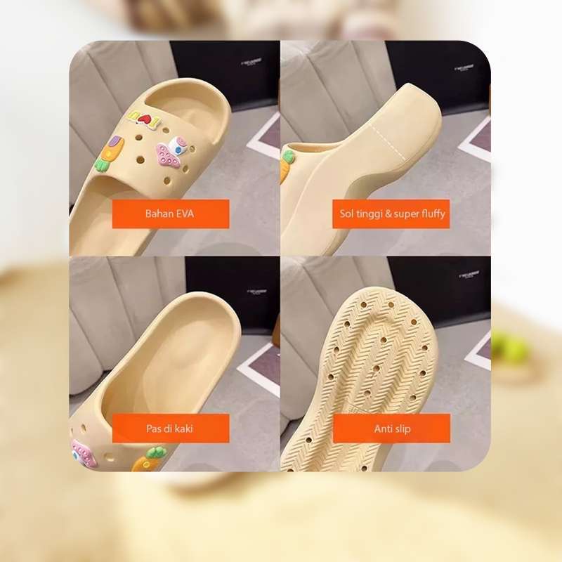 Promo Goto Bellamy Sandal Fuji Jelly Selop Sendal Slop Wanita