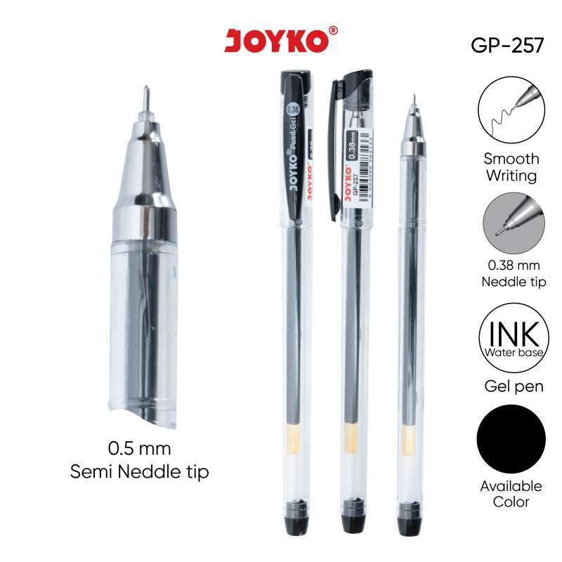 Joyko Ballpoint Pen Gel Joyko Ballpoint Gel Pen Power Gel GP-259 Black