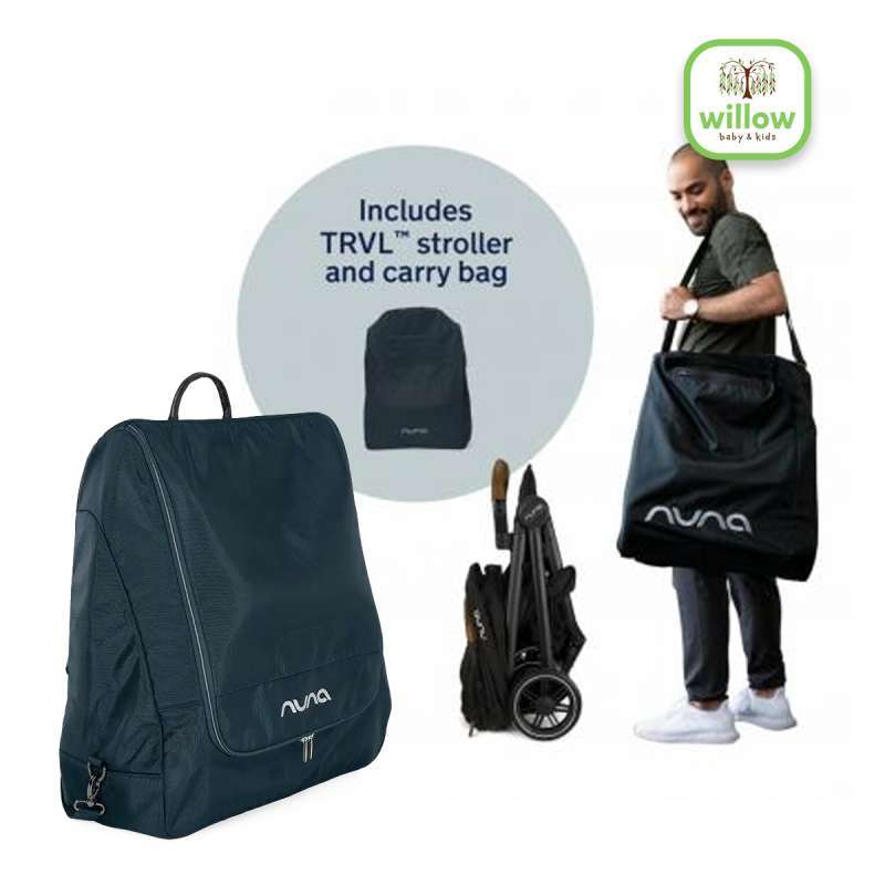 Stroller Nuna TRVL with Rain Coat Transport Bag