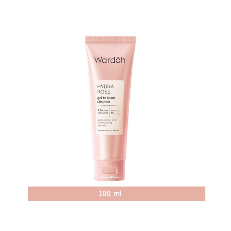 Jual Wardah Hydra Rose Gel to Foam Cleanser 100 ml Facial Wash dengan