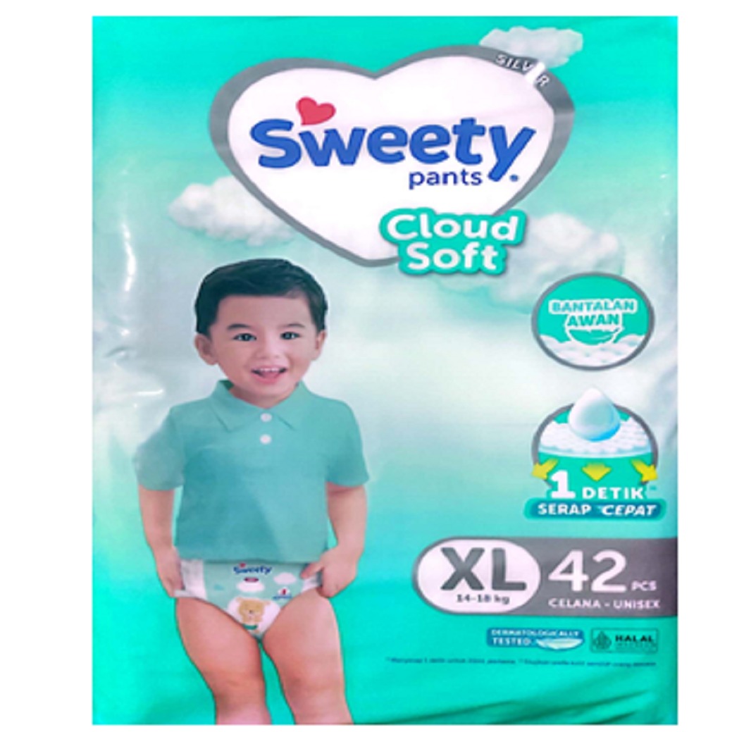 Jual Sweety Silver Pants Popok Bayi [Size XL/ 44 pcs] di Seller