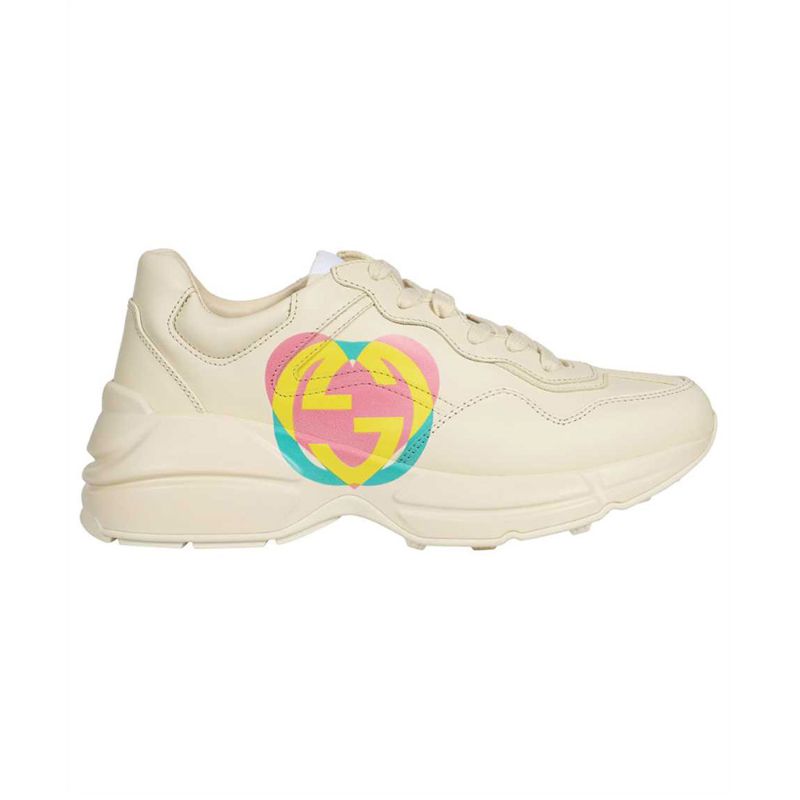 Harga rhyton gucci logo leather sale sneaker
