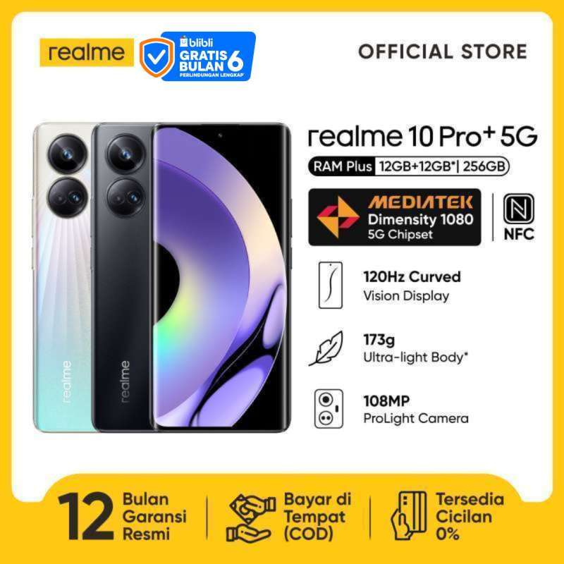 Jual Realme 10 Pro Plus 5g 12+256 Di Seller Realme (smartphone