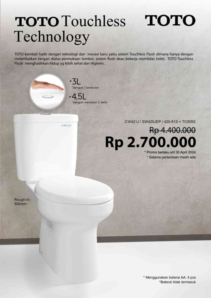 Jual Toto Sensor Original Murah - Harga Diskon Mei 2024 | Blibli.com