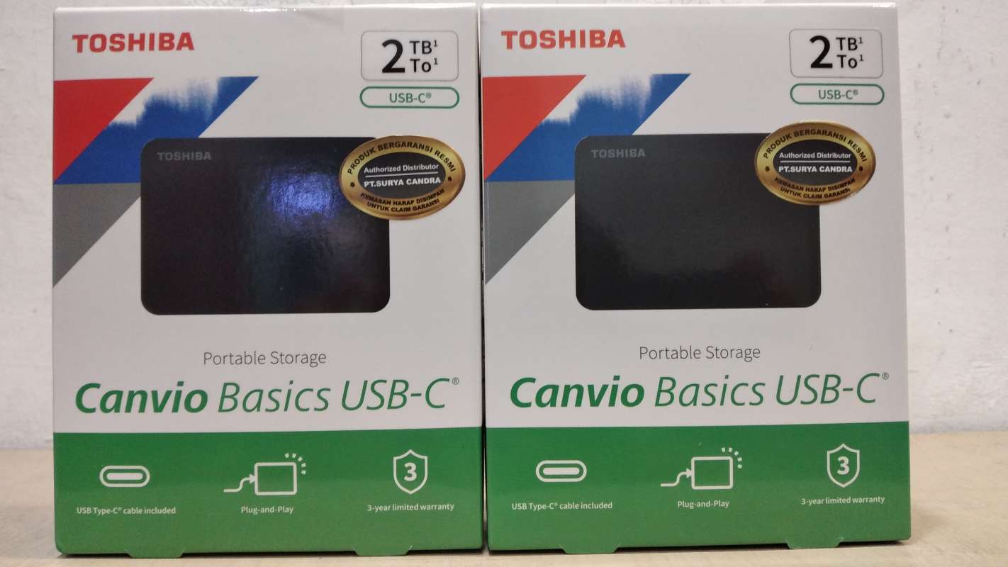 Toshiba Canvio Basic A3 2Tb Hdd/ Harddisk External Usb-C