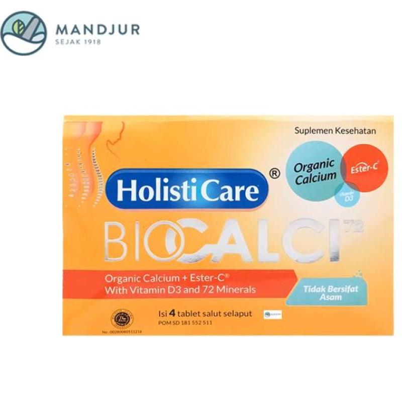 Promo Bio Calci-72 Isi 4 Tablet - Suplemen Kalsium Dan Vitamin D3 ...