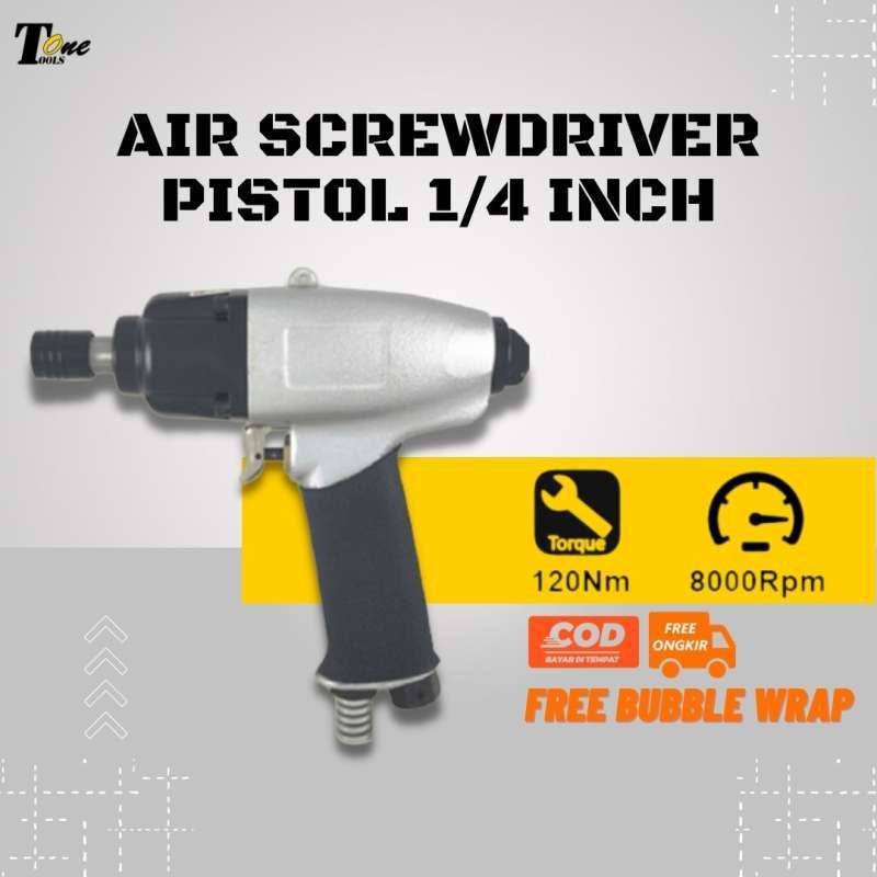 Air Impact Screwdriver 1/4 Hex obeng angin Industrial Quality