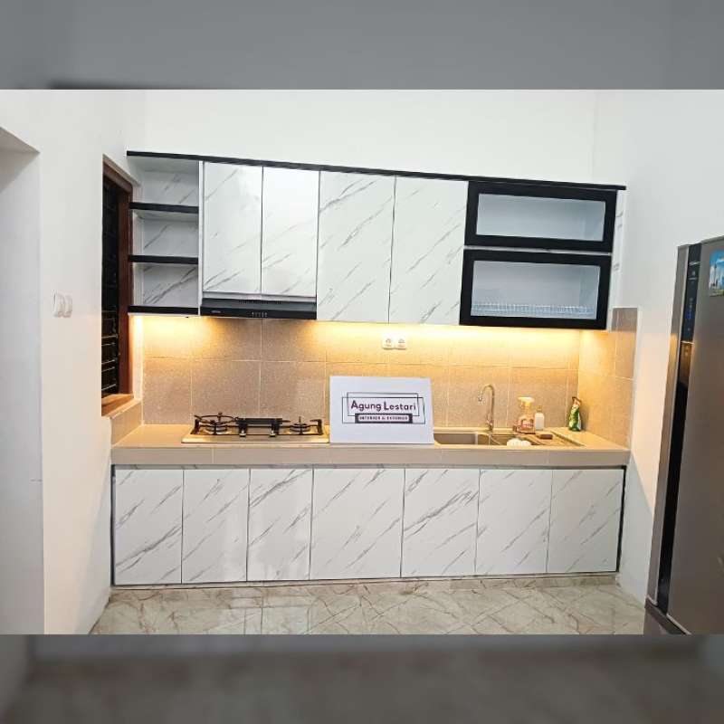 Jual Kitchen Set Gresik / Kitchen Set Hpl / Kitchen Set Hpl Kayu Custom ...
