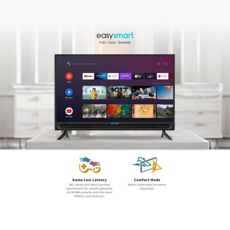 Promo Sharp 2t-c32df1i Aquos Led Tv New Easy Smart Hd Ready [32 Inch ...