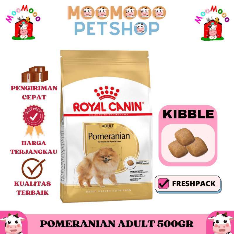 Royal Canin Pomeranian Adult Makanan Anjing Ras Pom Dog Food 500GR
