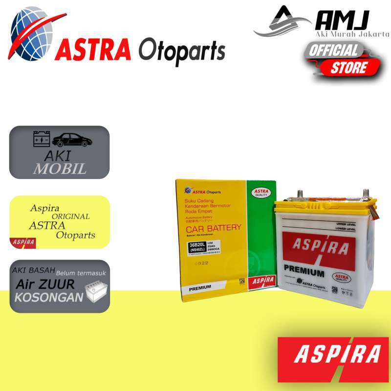 Jual Aki Mobil Honda Freed ASPIRA ASTRA NS40ZL Aki Basah 12V / 35 Ah
