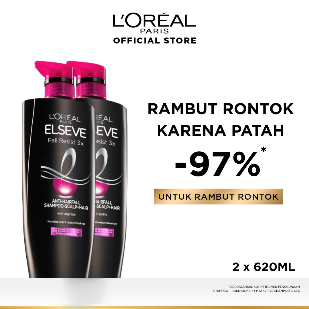 Promo L'oreal Paris Fall Resist 3x Shampoo Perawatan Rambut Rontok [620 ...