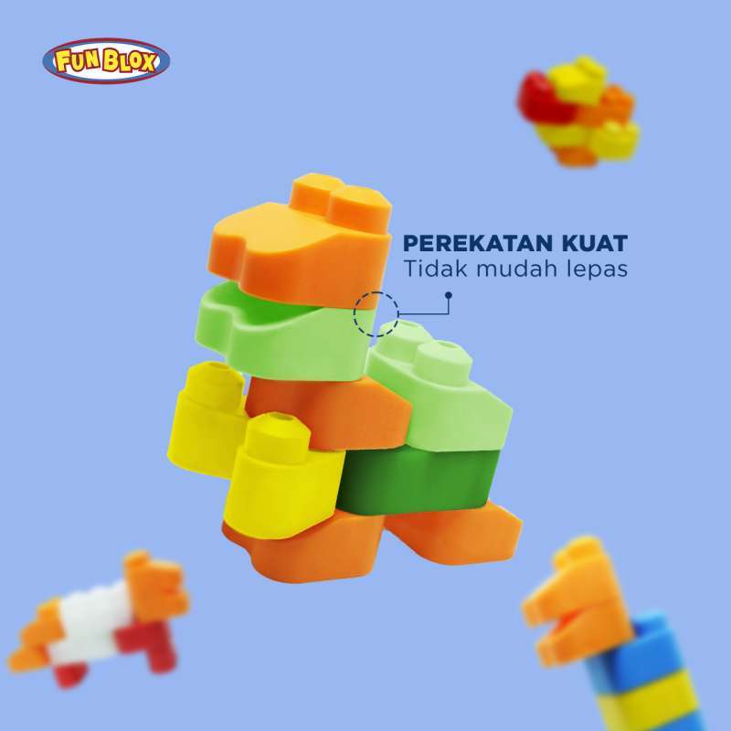 Promo Playgo Kids Blocks Mainan Susun Rakit Balok Bricks Susun Mainan ...