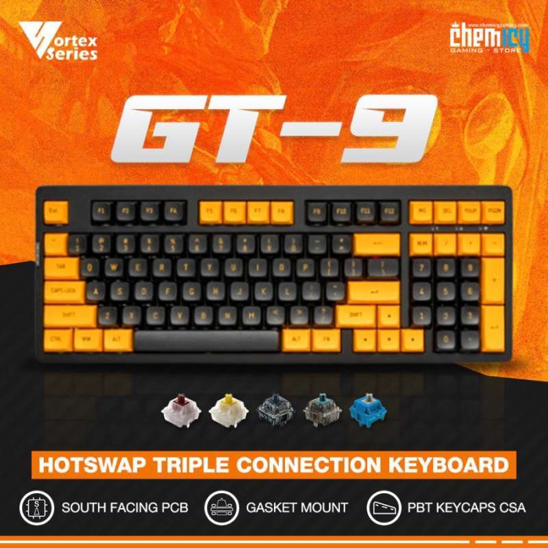 Jual Vortex Series GT9 / GT9 RGB Wireless Mechanical Gaming Keyboard