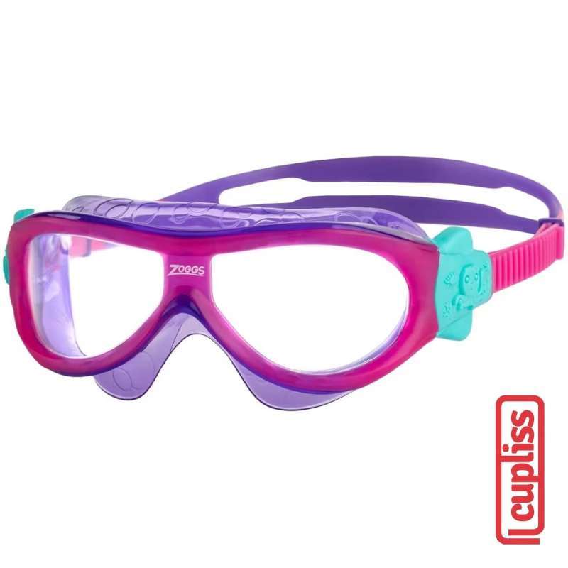 Zoggs Goggles 126240 Phantom Kids Mask Clear Purple Kacamata Renang