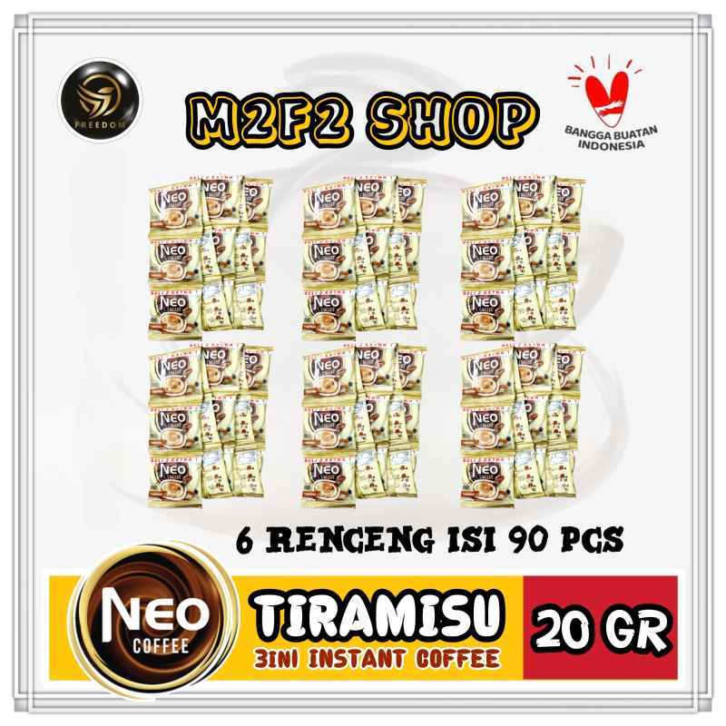 Promo Kopi Neo Coffee Tiramisu 3in1 Sachet Renceng GT 20 gr