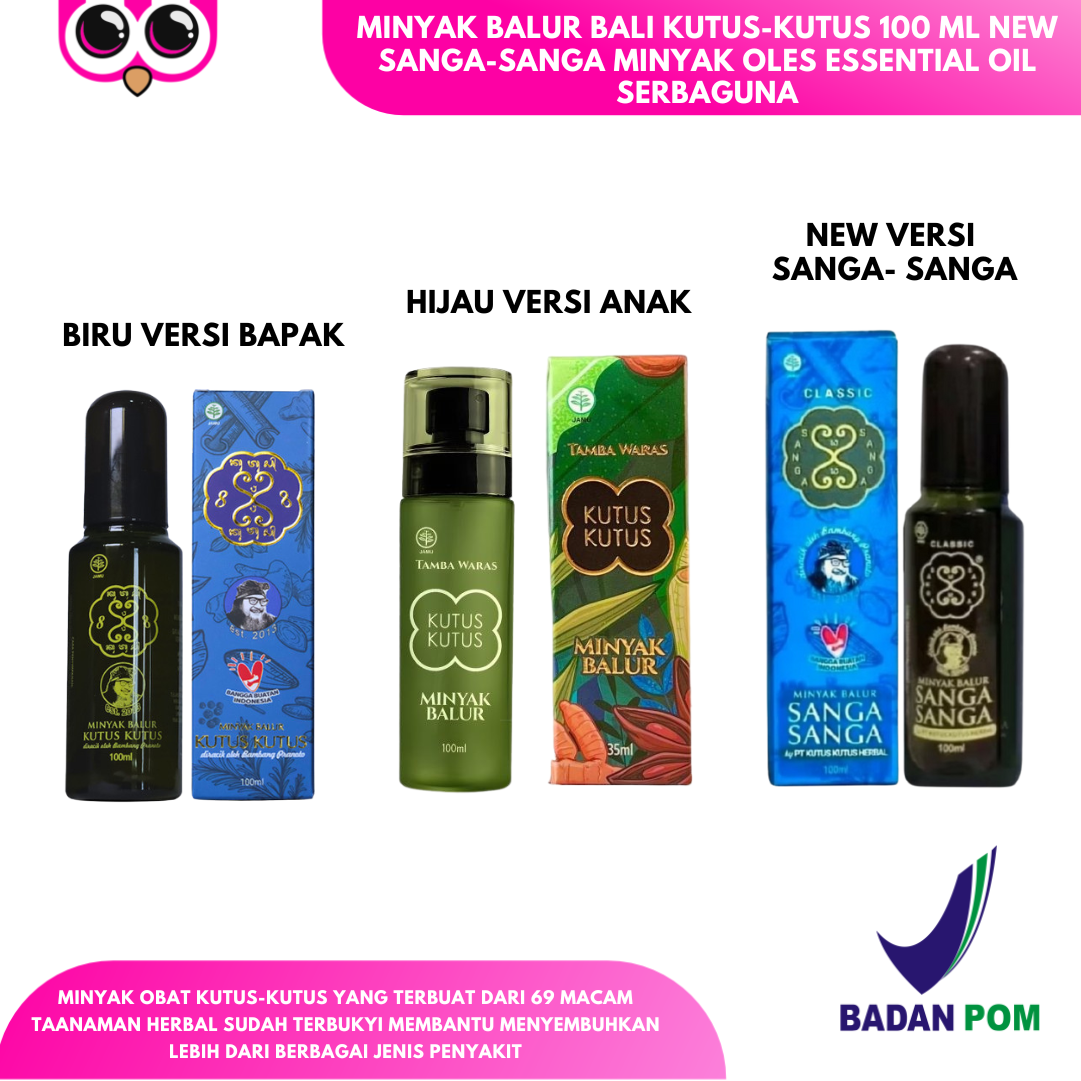 Jual Minyak Balur Bali Kutus-kutus 100 Ml Minyak Oles Essential