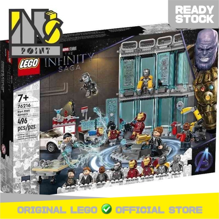 Lego iron man underground base best sale