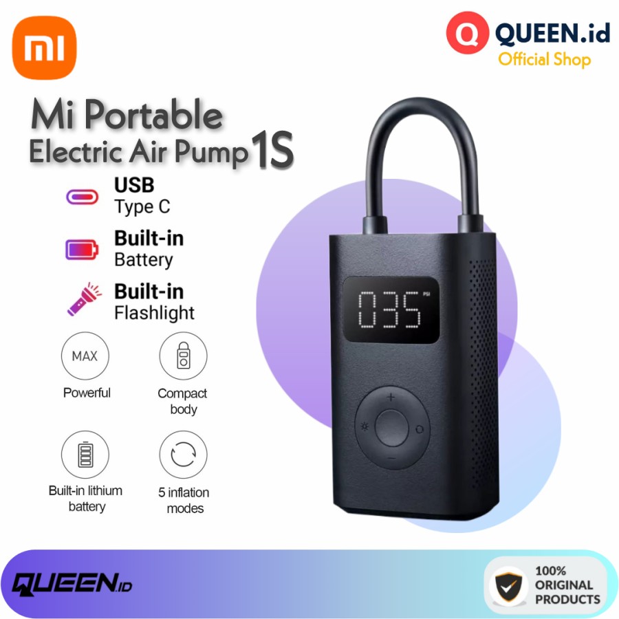 Pompa ban mobil portable hot sale xiaomi