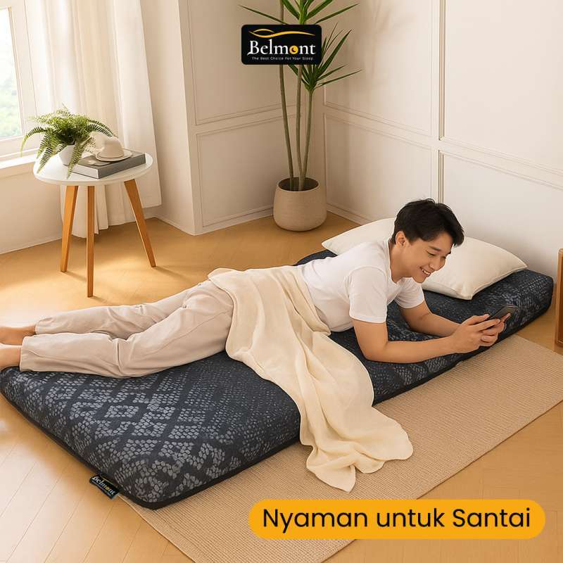 Kasur Lipat Belmont Trifold 200 x 120 Travel bed Busa Medium Density  Tebal 12 cm