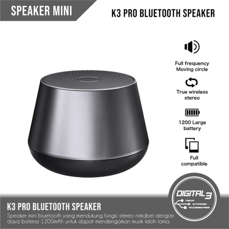 Lenovo K3 Pro Mini Bluetooth Speaker with TWS Stereo Mic and Bluetooth 5.0 for Enhanced Sound, Portable Design Ideal for Music Lovers and On-the-Go Calls
