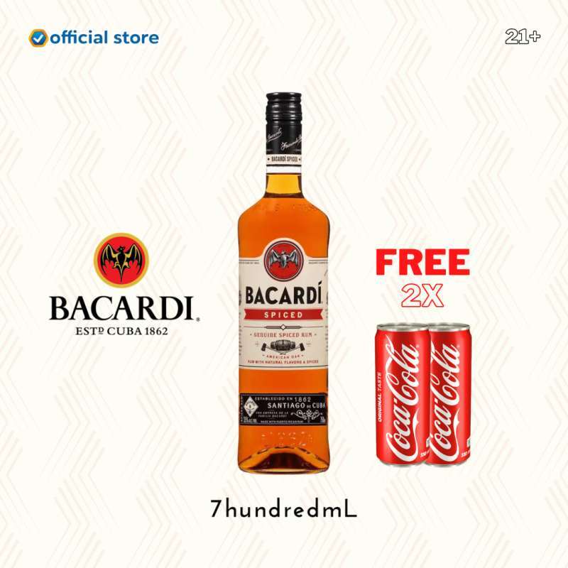 Jual Bacardi Spiced Rum (carta Oro Gold) Free 1x Mixer Di Seller