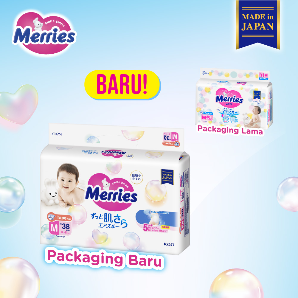 Promo Merries Premium Popok Bayi Tipe Perekat (6-11)kg M38 Twinpack ...