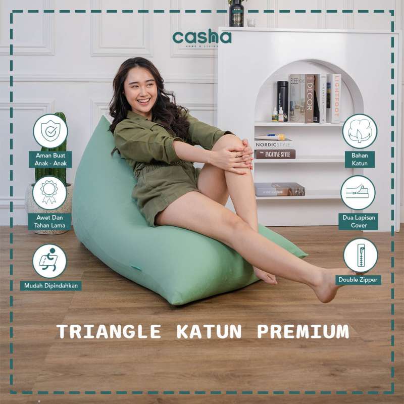 Jual Casha Bean Bag Triangle Katun Premium Di Seller Casha