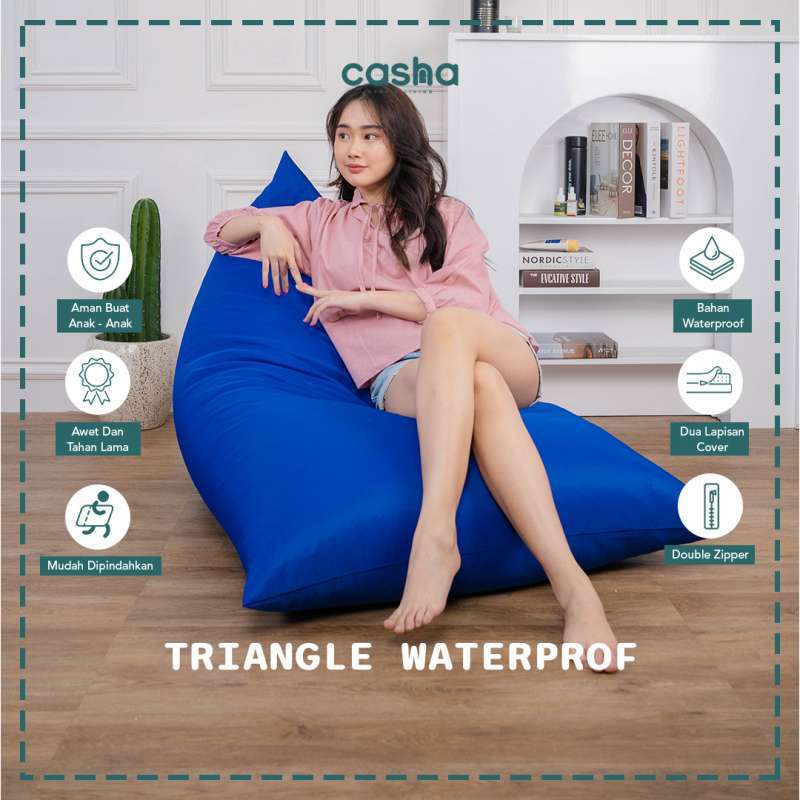 CASHA Bean Bag Triangle Waterproof Size Large