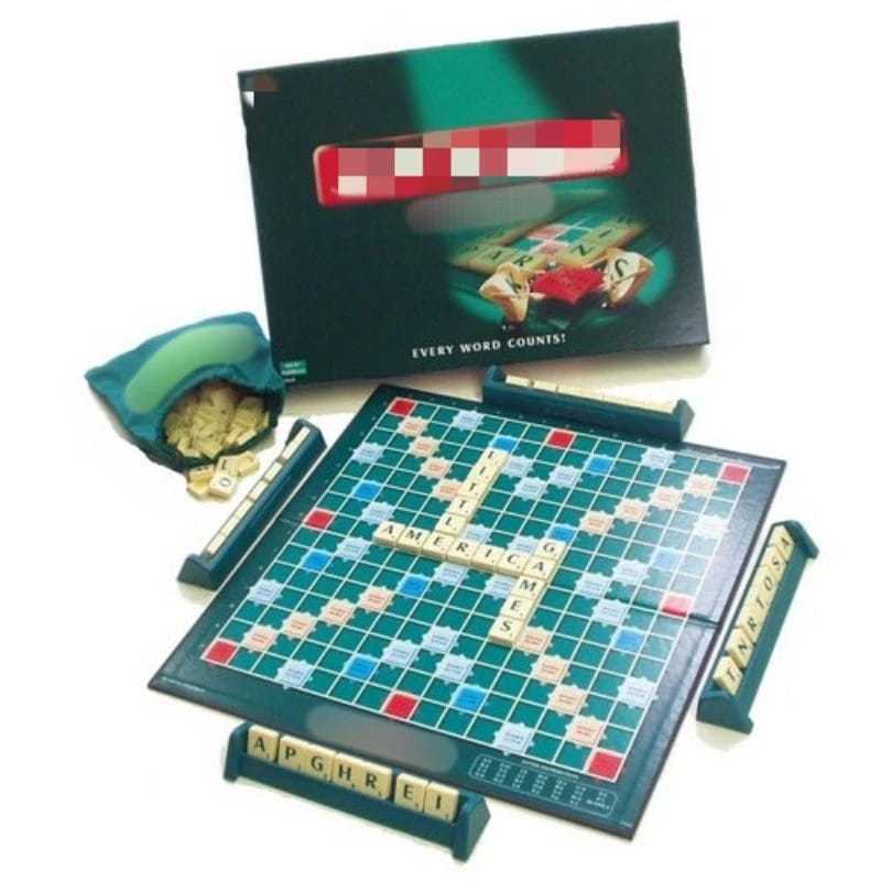 Promo CROSSWORD Board Game Scrabble Permainan Susun Kata Bahasa Inggris