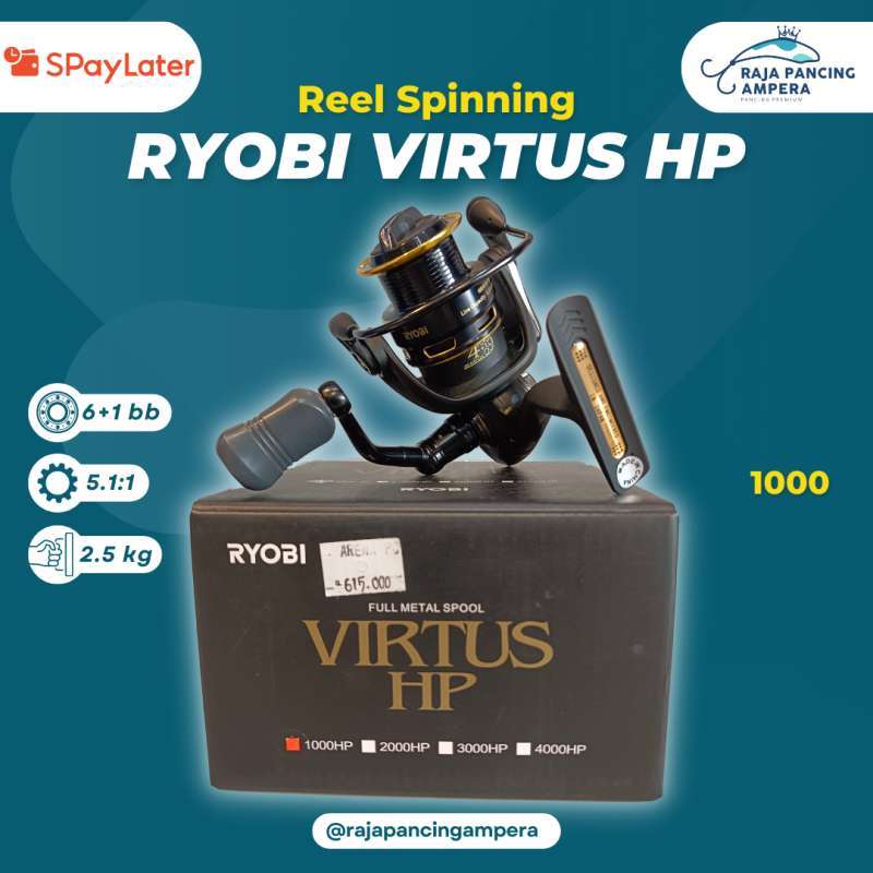 Jual Reel Ryobi Virtus HP 1000, Reel Spinning, Reel Pancing di Seller  Raja Pancing Ampera - Sukamoro, Kab. Banyuasin