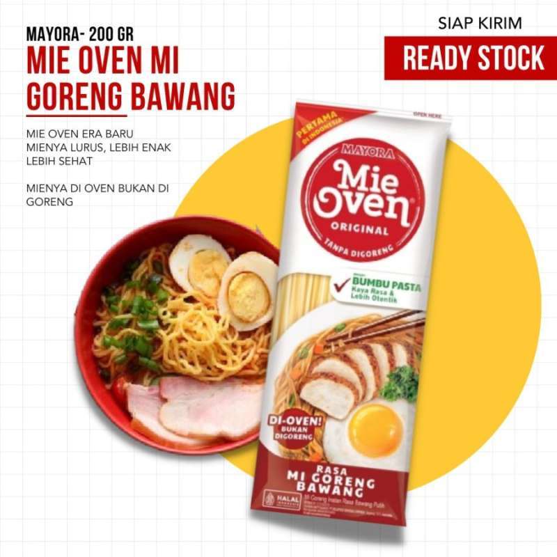 Jual Mayora Mie Oven Original Rasa Mi Goreng Bawang Di Seller Hasan ...