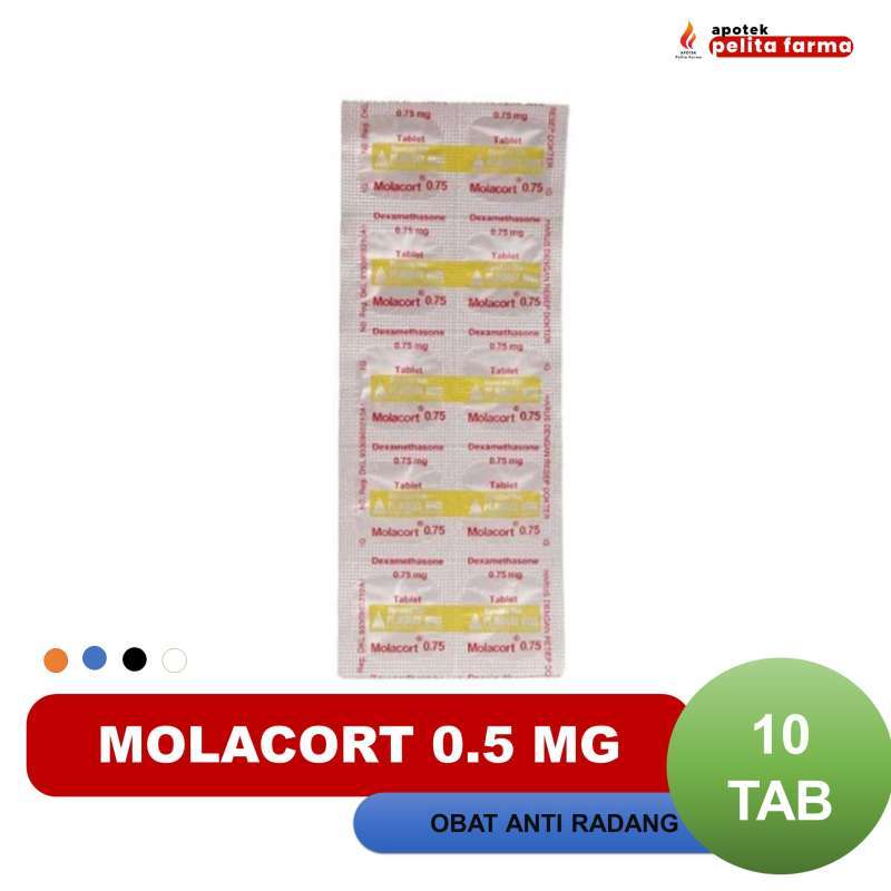 Promo MOLACORT 0.5 MG STRIP 10 TABLET Diskon 4% di Seller Apotek Pelita