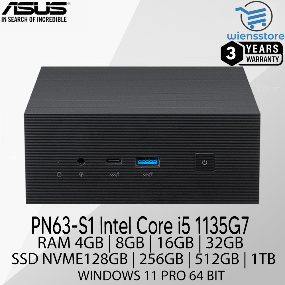 Promo Mini PC Asus PN63 Intel Core i5 Gen 11 + RAM + SSD + W11 Ram