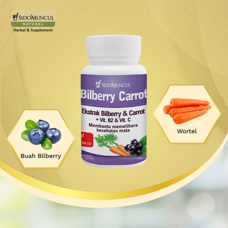 Promo Sido Muncul Natural Bilberry Carrot 30 Kapsul Diskon 9 Di Seller
