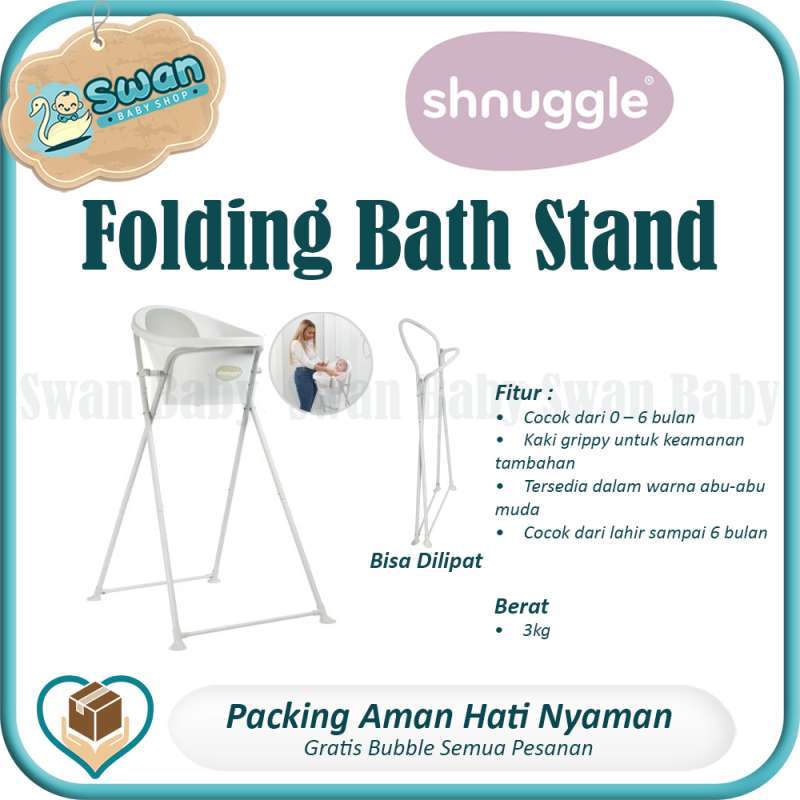 Shnuggle Folding Bath Stand Stand Bak Mandi Bathtub Shnuggle