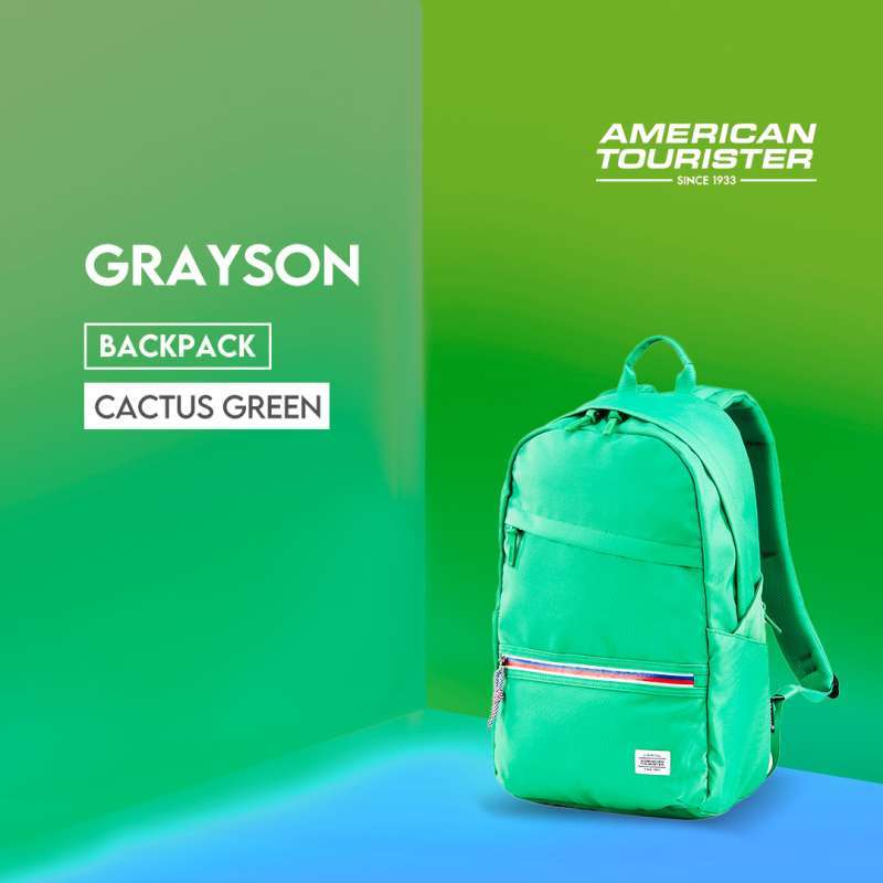 Promo American Tourister Grayson Backpack As Cactus Green