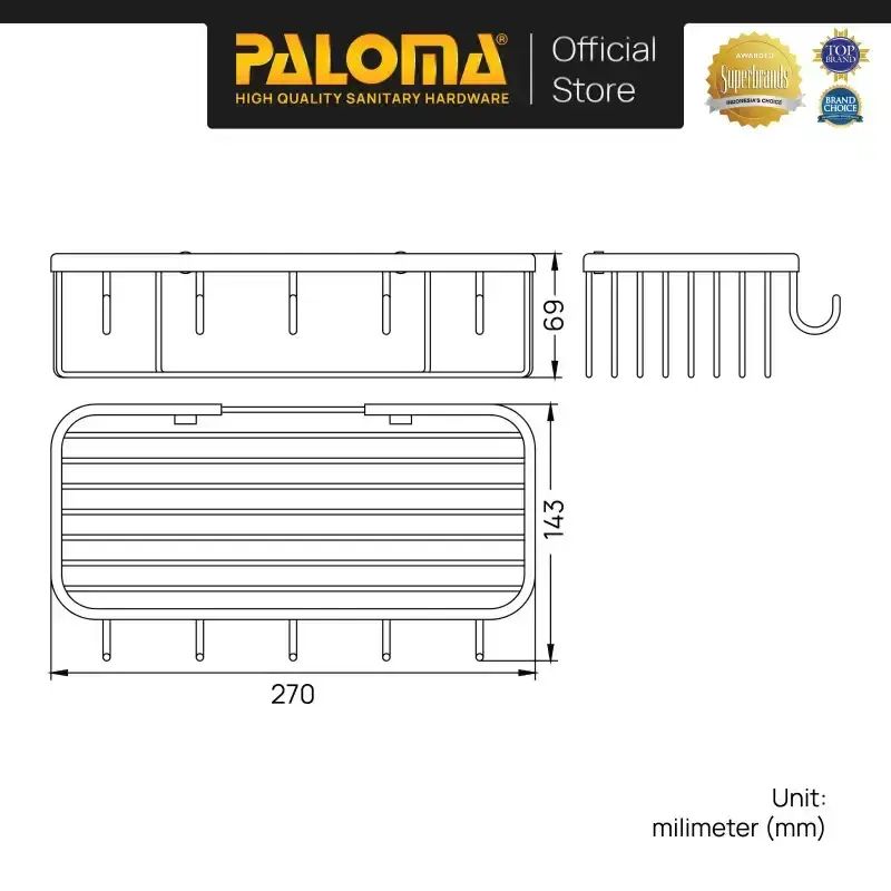 Bap Rack Promo Paloma Bap 5139 Rak Tempat Sabun Batang Holder Soap Rack Kamar ...