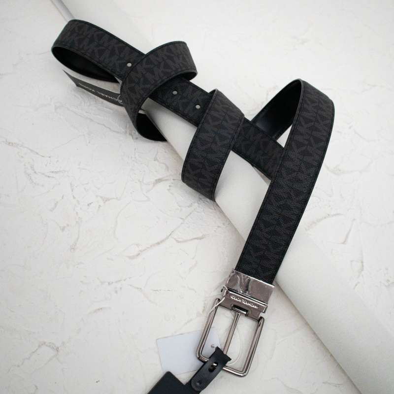 Sabuk MICHAEL KORS MK REVERSIBLE BLACK BELT 100% ORIGINAL