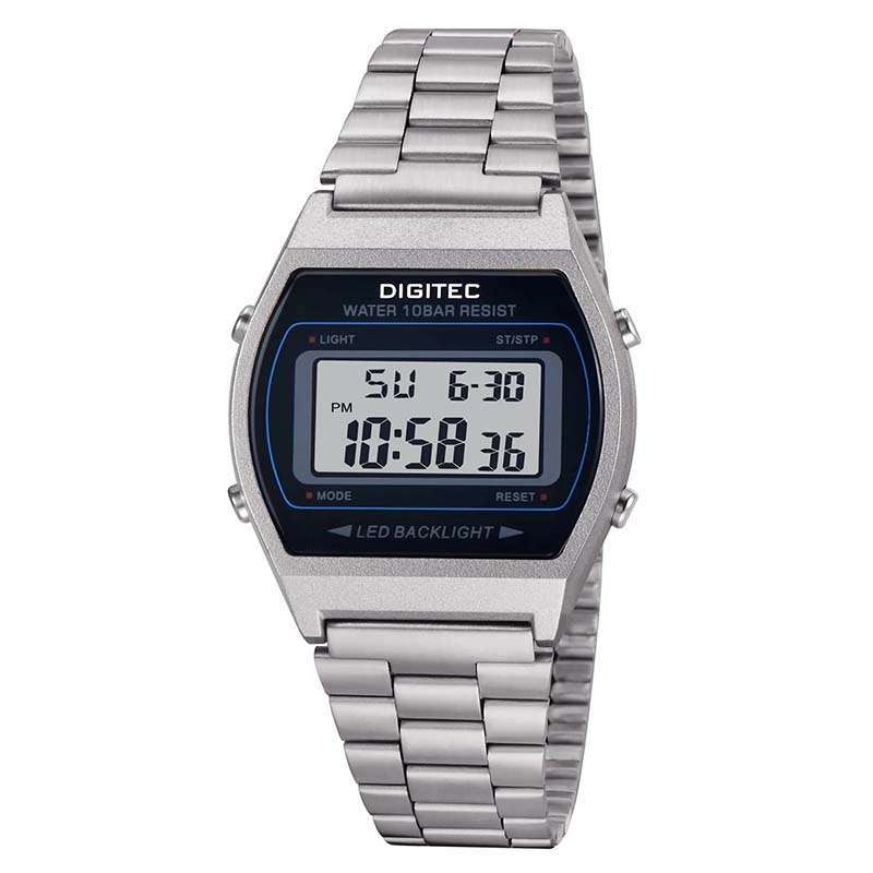 JAM TANGAN DIGITEC ORIGINAL JAM DIGITEC MDG-6060R SS MDG 6060 JAM DIGITEC  6060 JAM TANGAN WANITA JAM WANITA TR ST DIAMTR CM WR 100 METER