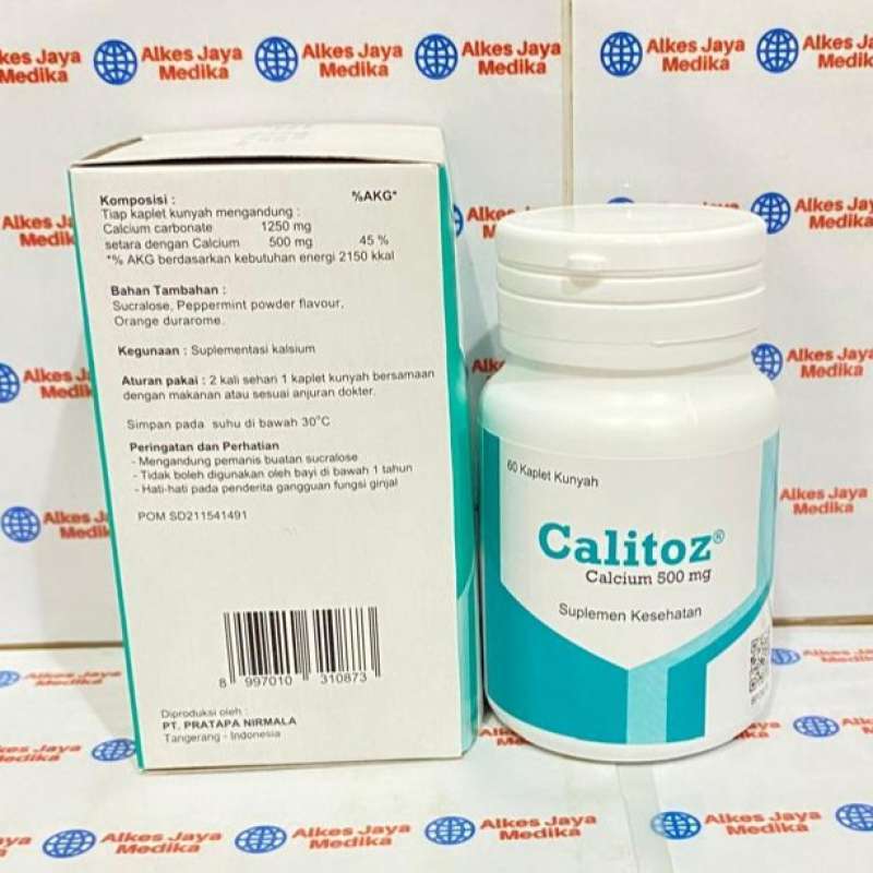 Jual Calitoz/calos 500mg Isi 60 Tablet - Multivitamin Kalsium Di Seller ...