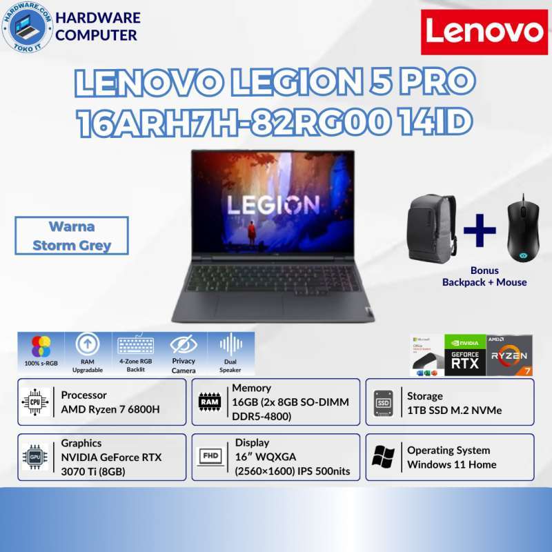 Amd Ryzen Lenovo Legion Pro 16 3070 LENOVO LEGION PRO 16ARH7H 14ID