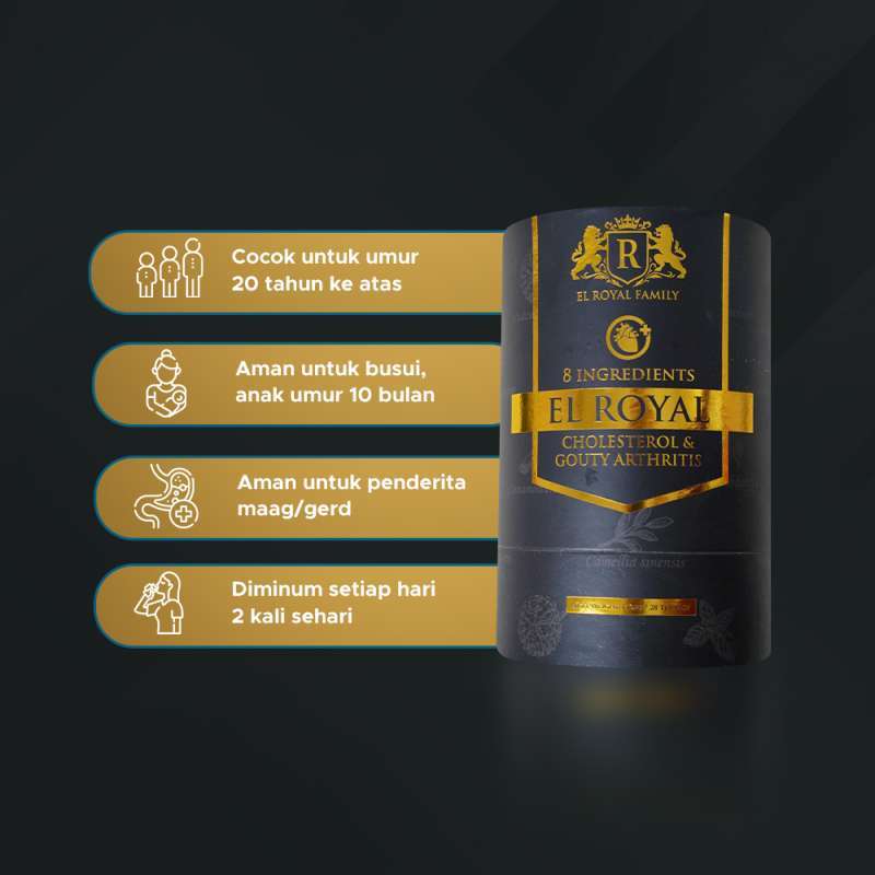 Promo El Royal Cholesterol & Gouty Arthritis Kolesterol Dan Asam Urat