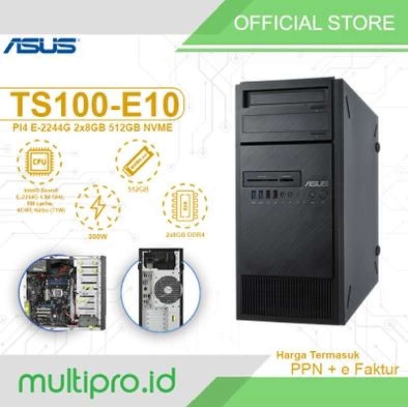 Jual Server Asus Ts100-e10/pi4 E-2244g 2x8gb 512gb Nvme Di Seller