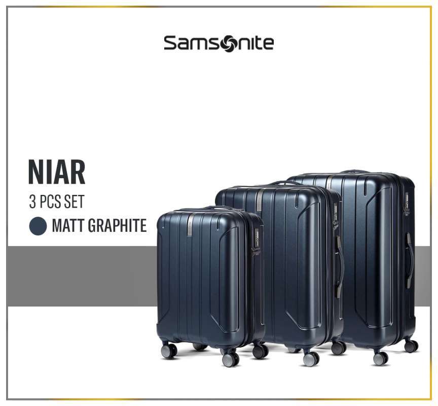 Promo Samsonite Koper Hardcase Niar 3pcs Set (20,24,29 Inch