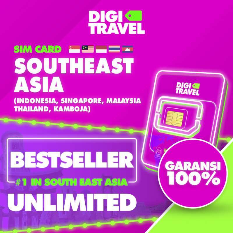 Promo Digi Travel Sim Card Singapore Malaysia Thailand Kamboja