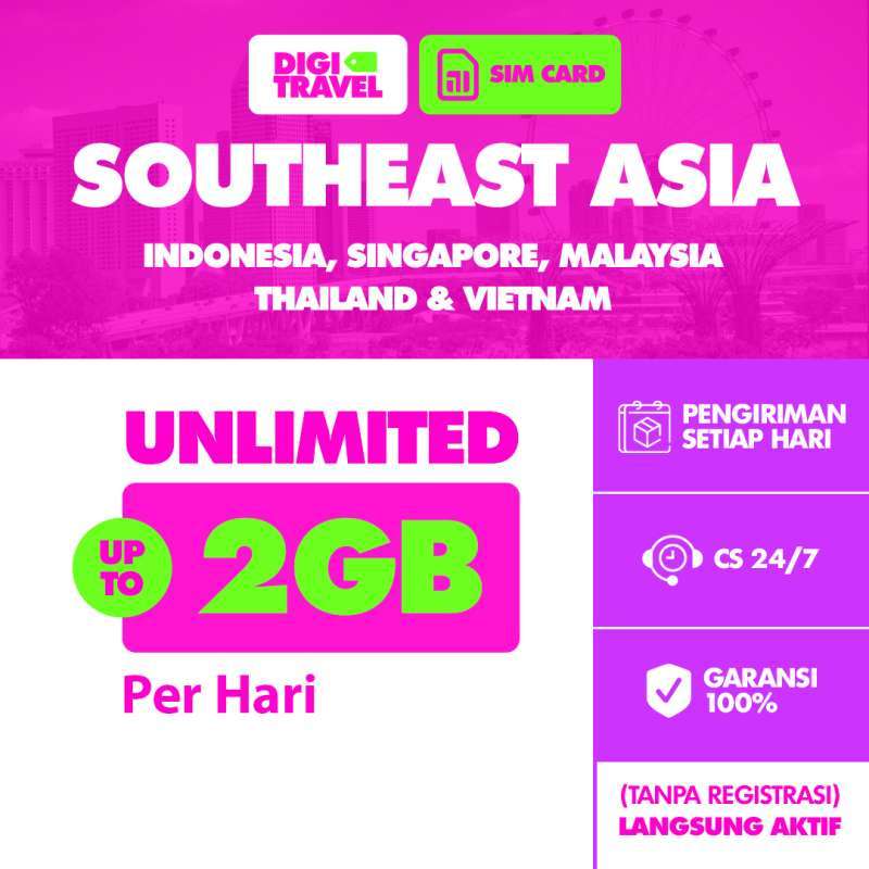 Promo Digi Travel Sim Card Singapore Malaysia Thailand Vietnam Unlimited Simcard Singapore