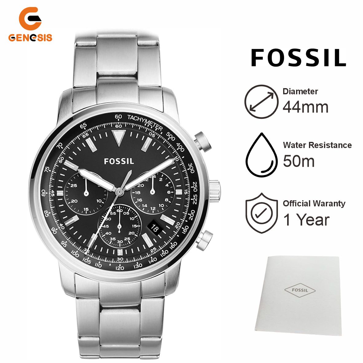 Promo Jam Tangan Pria Fossil Fs5412 Goodwin Chronograph Men Black Dial Stainless Steel Strap Diskon 54 Di Seller Toko Genesis Surabaya Official Store Toko Genesis Surabaya Kota Surabaya Blibli
