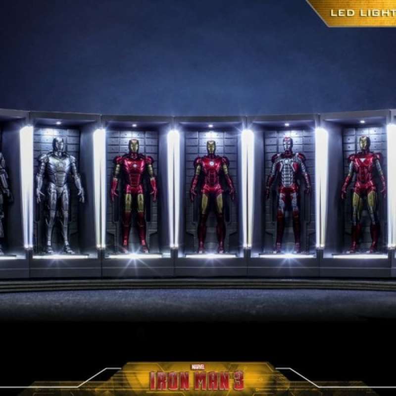 Promo Figure Set Iron Man Hall Of Armor Miniatur Hot Toys Mark