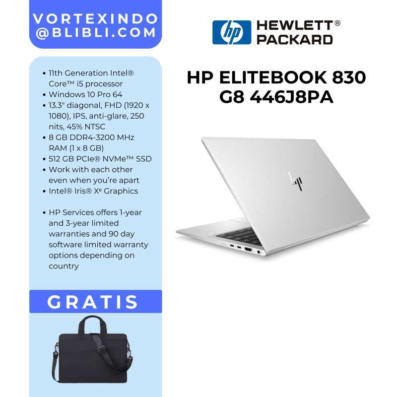 HP Elitebook 830 G8 446J8PA-i5-1135G7 8GB 512GB 13